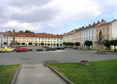 Fulnek, náměstí Komenského.