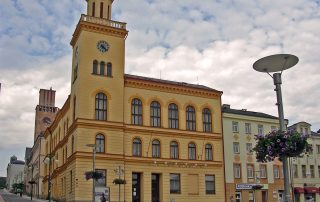 Jablonev n Nisou, radnice na Dolním Náměstí